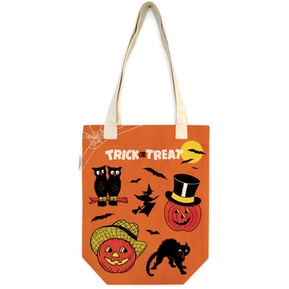 NWT Cavallini & Co. Vintage Halloween Trick or Treat Tote Bag